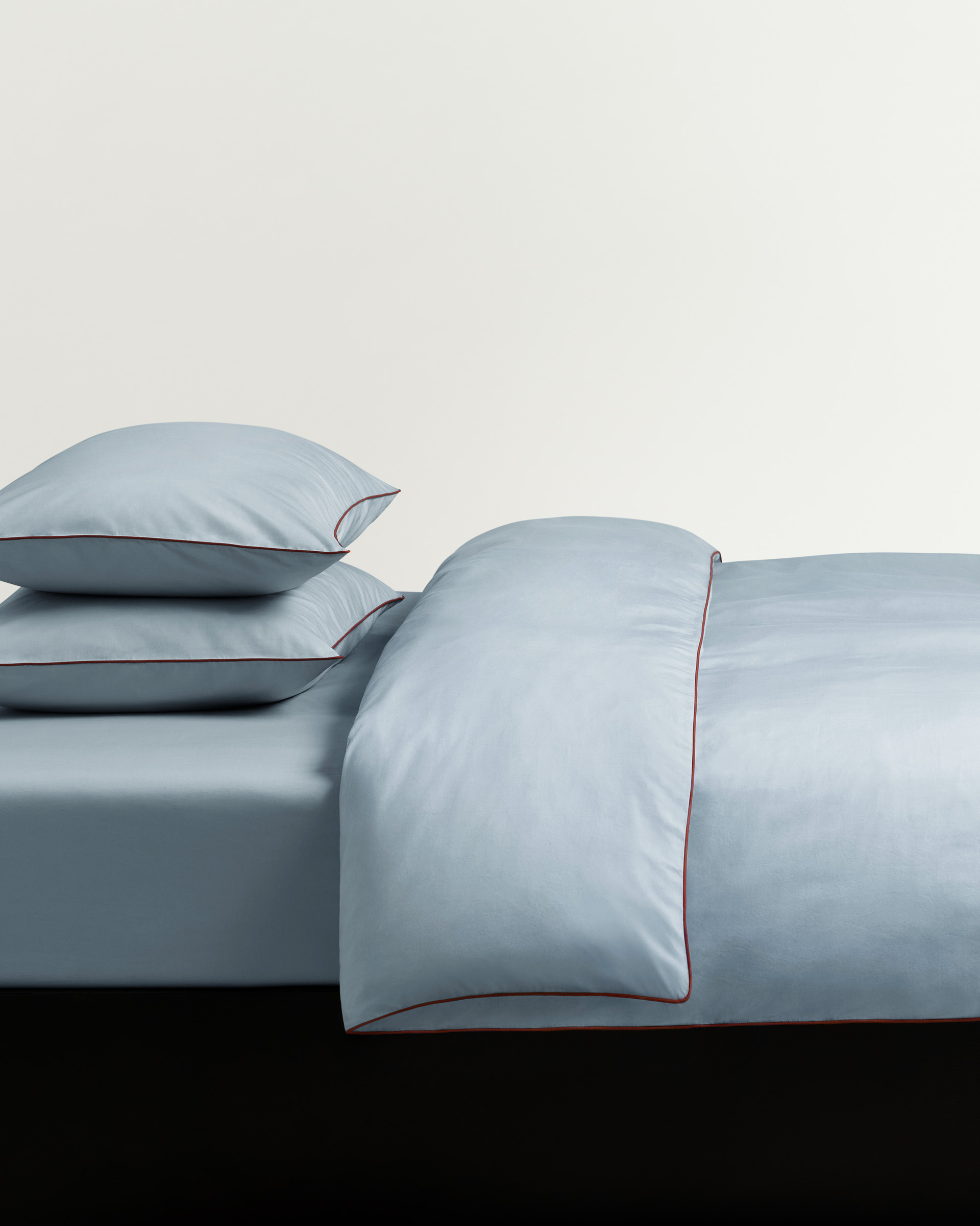 Nordic Knots Percale Pillow Case (Set of 2) – Shirt Blue/Red 2