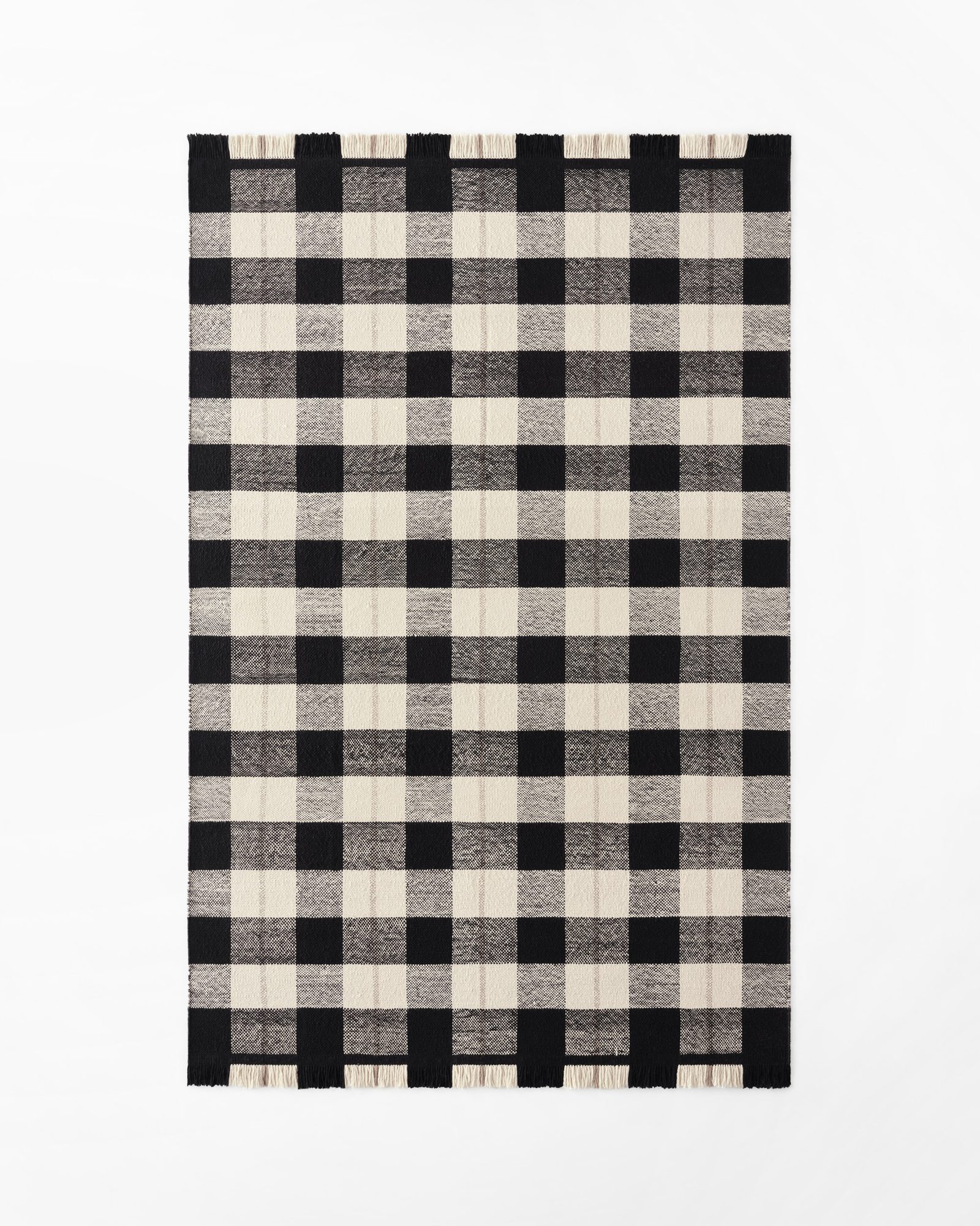 Nordic Knots Plaid – Black/Cream 1