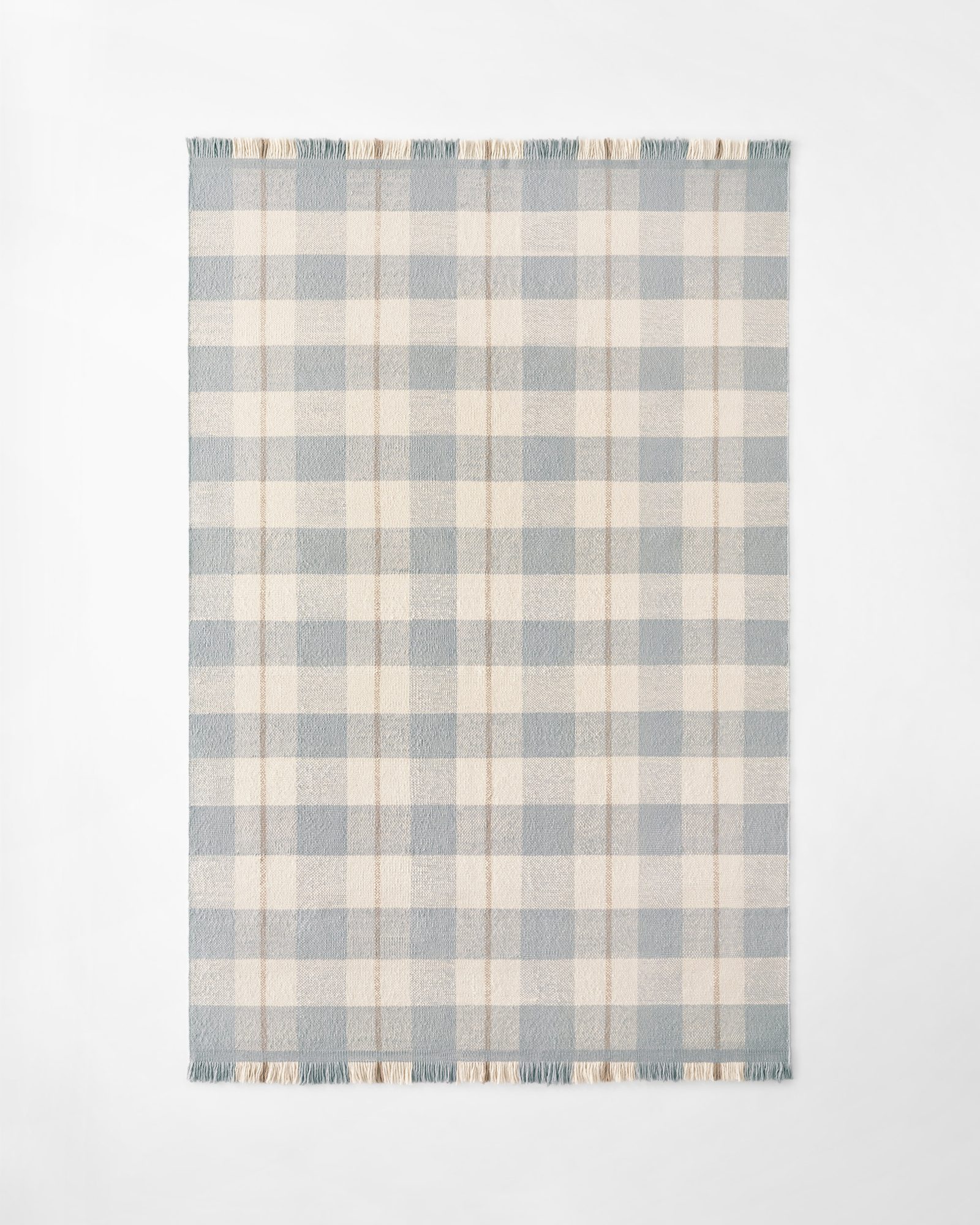 Nordic Knots Plaid – Blue/Cream 1